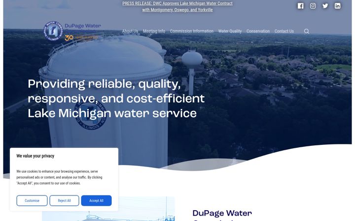Screenshot of dpwc.org