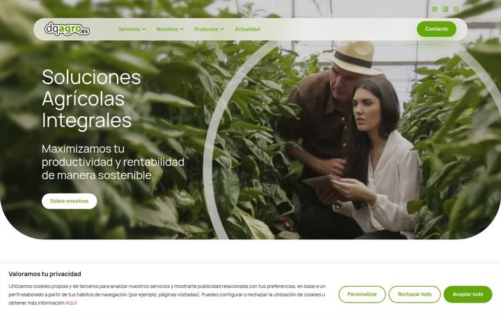 Screenshot of dqagro.es