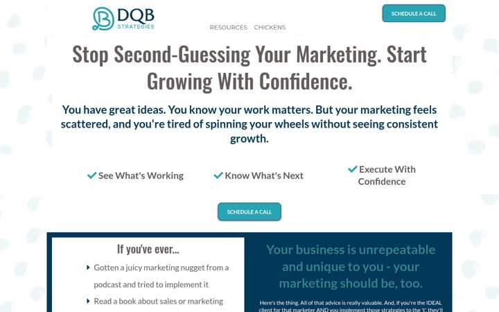 Screenshot of dqbstrategies.marketing
