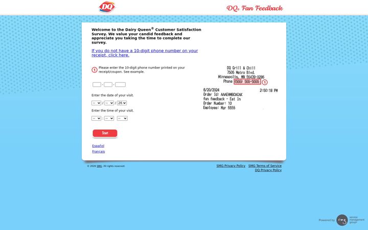 Screenshot of dqfanfeedback.com