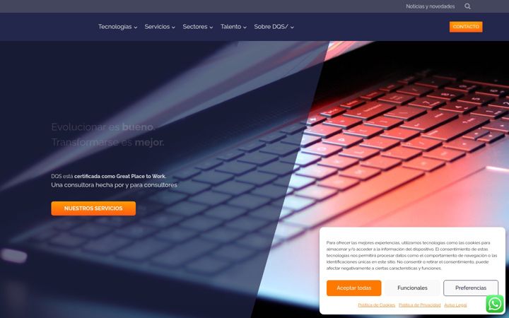 Screenshot of dqsconsulting.com