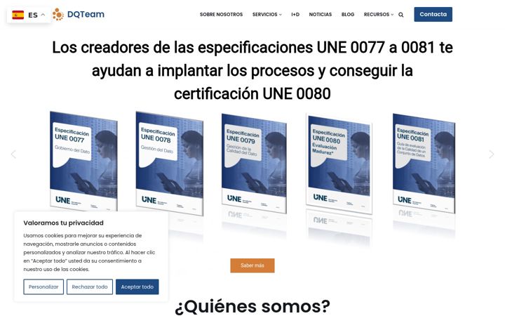 Screenshot of dqteam.es