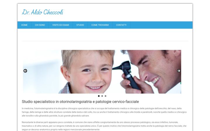 Screenshot of dr-aldocheccoli.it