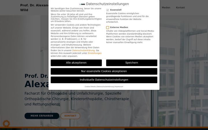 Screenshot of dr-alexander-wild.de