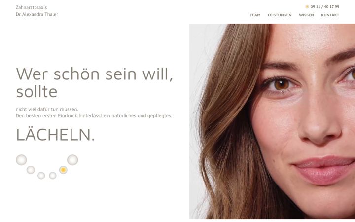 Screenshot of dr-alexandra-thaler.de