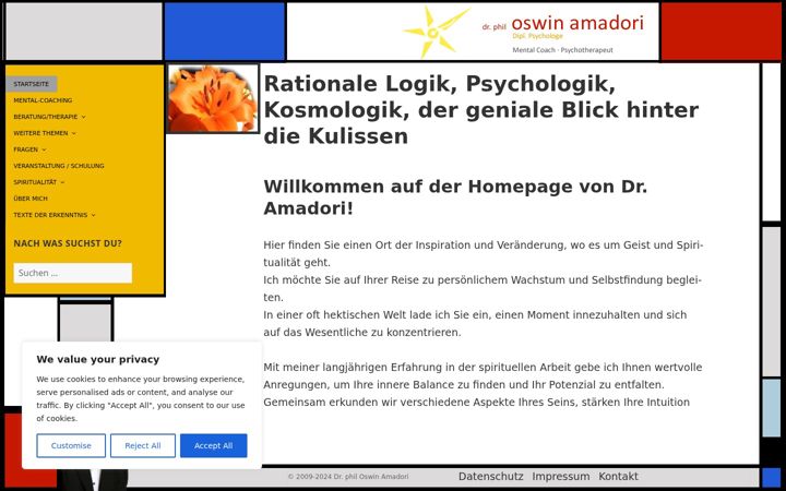 Snímek obrazovky dr-amadori.de