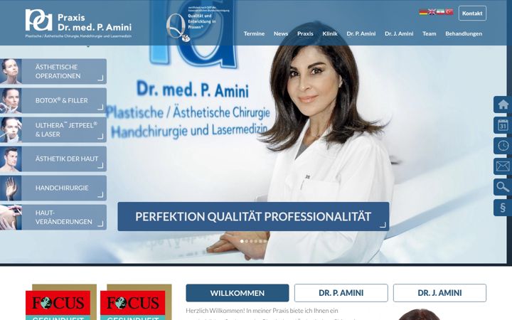 Screenshot of dr-amini.de