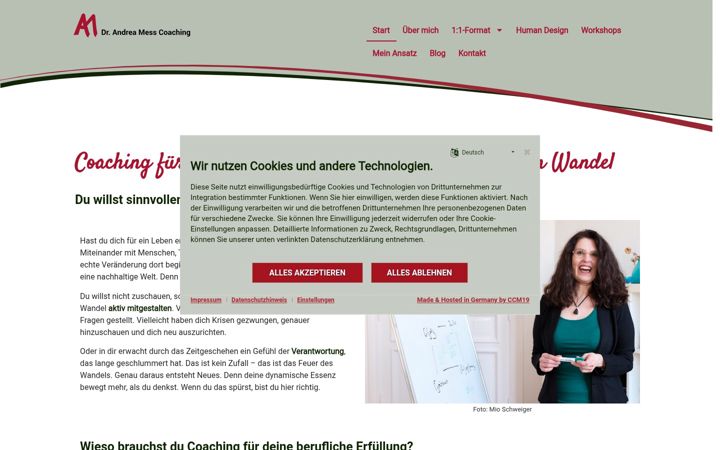 Snímek obrazovky dr-andrea-mess-coaching.de