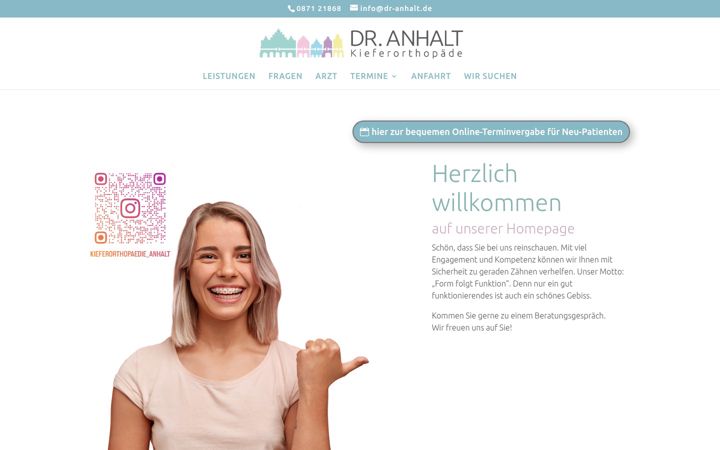 Snímek obrazovky dr-anhalt.de