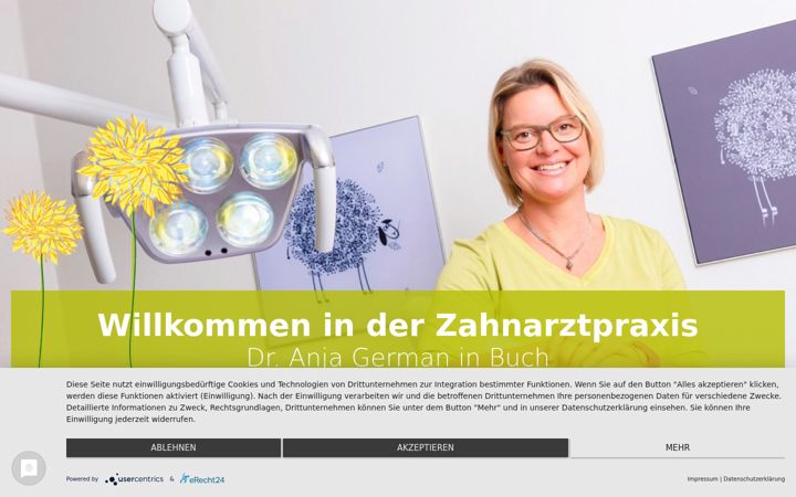 Snímek obrazovky dr-anja-german.de