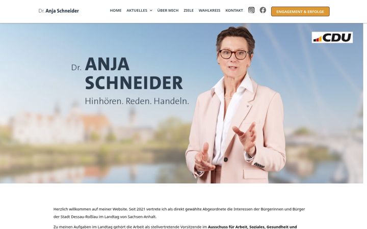 Snímek obrazovky dr-anja-schneider.de