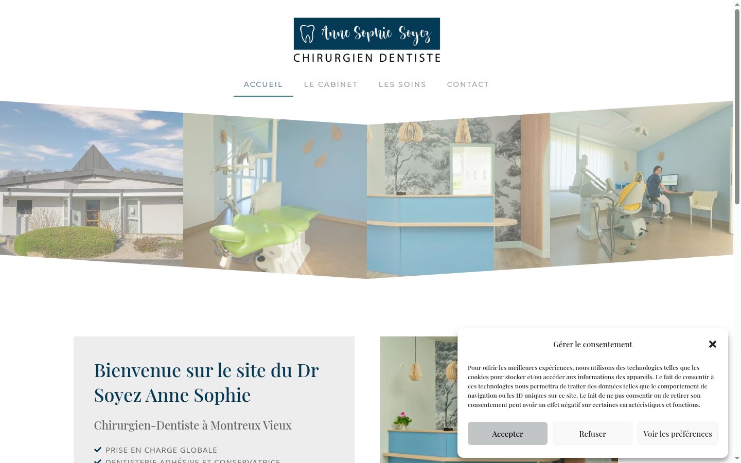 Screenshot tal-banner tal-kunsens muri qabel kwalunkwe interazzjoni