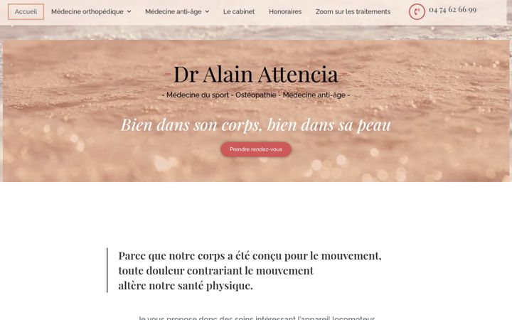 Screenshot of dr-attencia.fr
