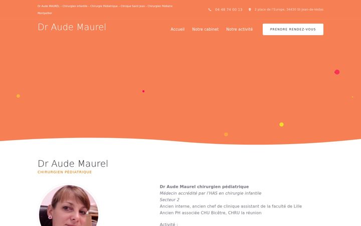 Screenshot of dr-aude-maurel-chirurgie-pediatrique.fr