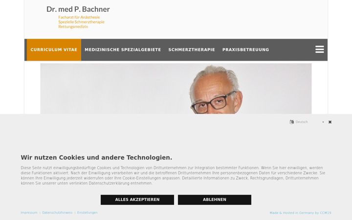Snímek obrazovky dr-bachner.de