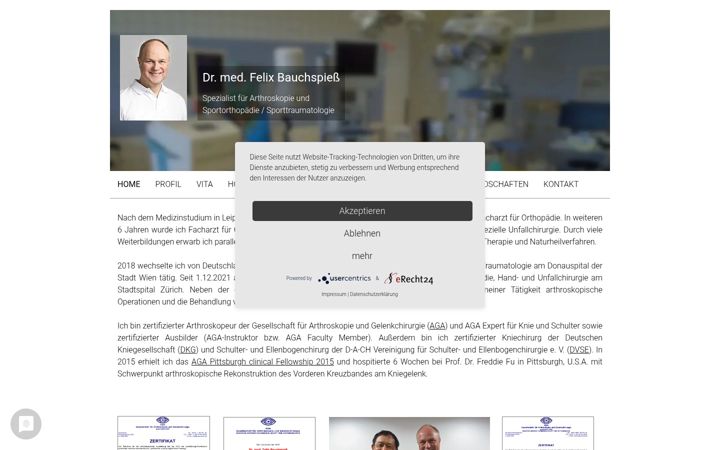 Snímek obrazovky dr-bauchspiess.de