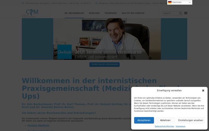Screenshot ta' dr-beckenbauer.de