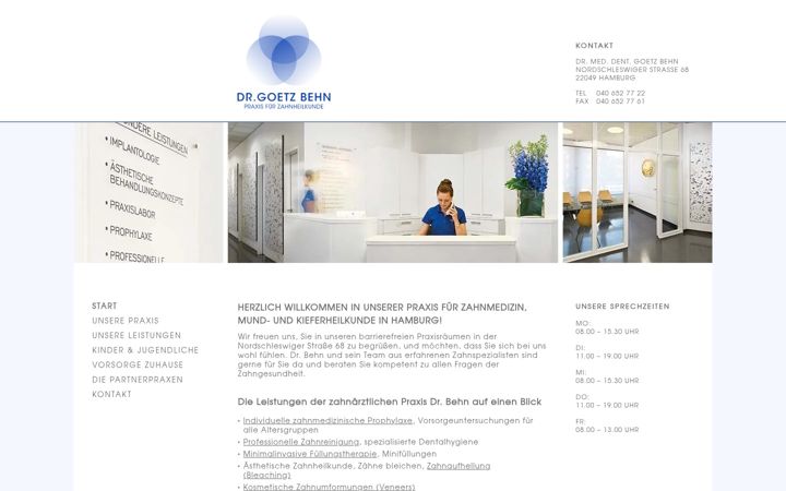 Screenshot of dr-behn.de