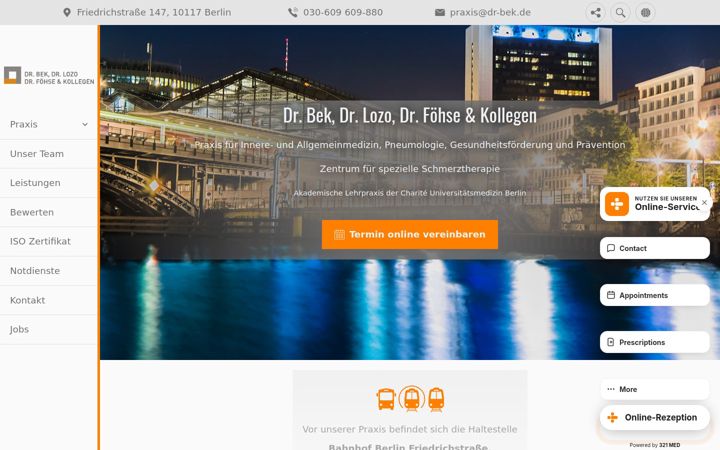 Screenshot of dr-bek.de