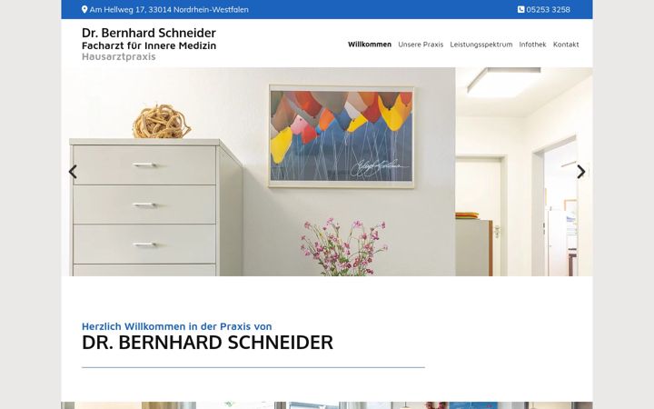 Screenshot ta' dr-bernhard-schneider.de