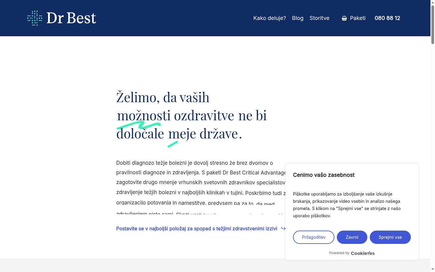 Zrzut ekranu banera zgody wyświetlanego przed jakąkolwiek interakcją