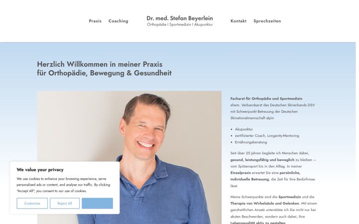 Screenshot of dr-beyerlein.com