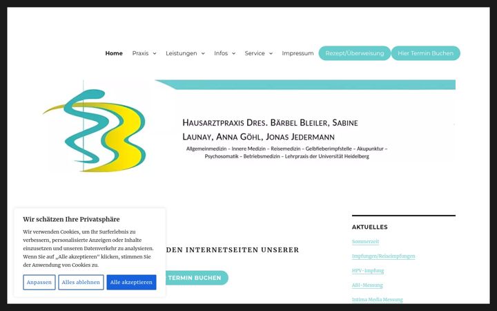 Screenshot of dr-bleiler.de