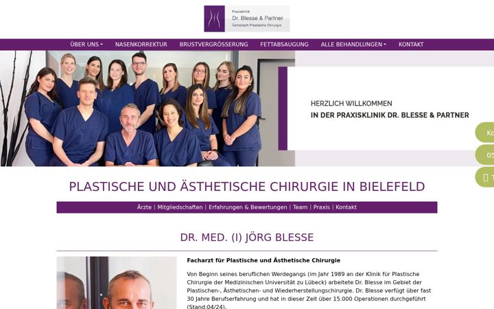 Screenshot of dr-blesse.de