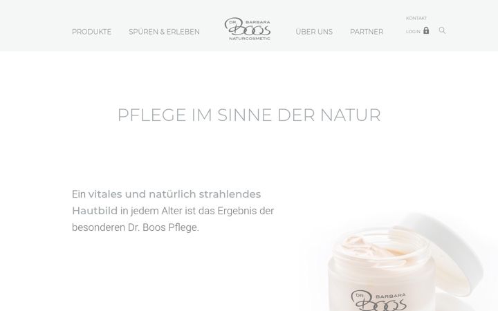 Snímek obrazovky dr-boos.de