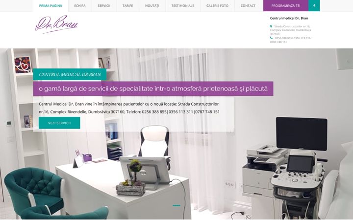 Screenshot of dr-bran.ro