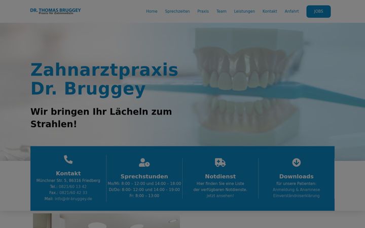 Screenshot of dr-bruggey.de