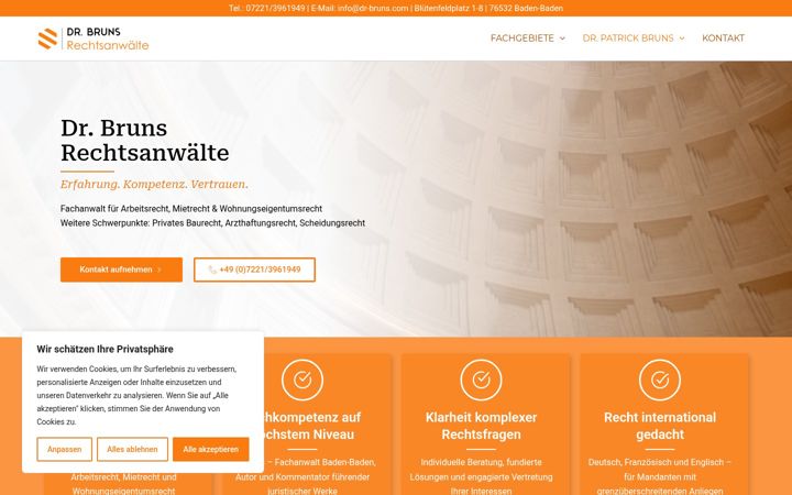 Screenshot of dr-bruns.com