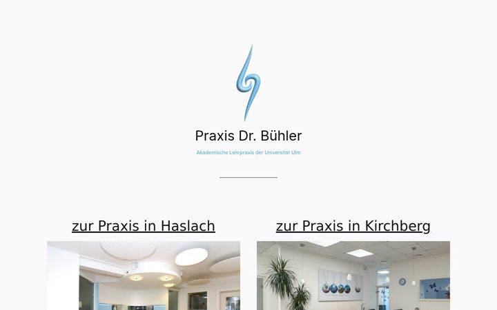 Screenshot of dr-buehler.com