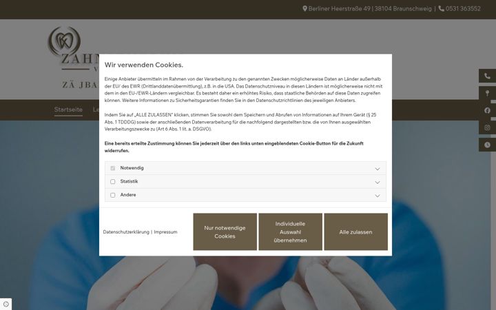 Screenshot of dr-buergers.de