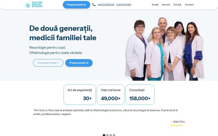 Screenshot of dr-burloiu.ro