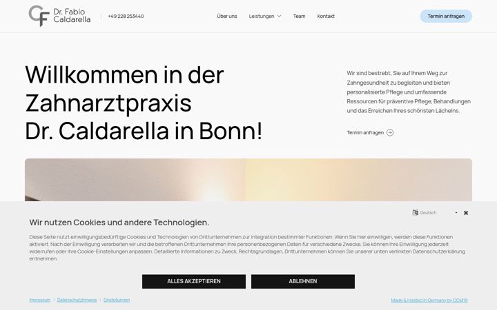 Screenshot of dr-caldarella.de