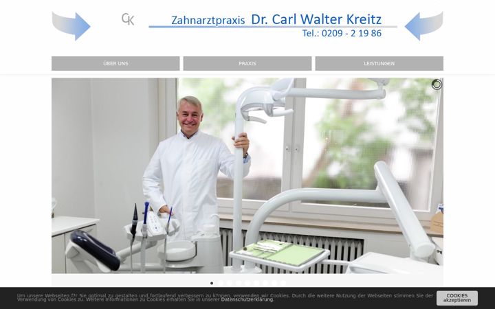 Screenshot of dr-carl-kreitz.de