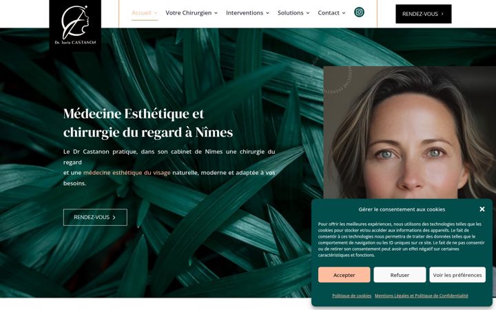 Screenshot of dr-castanon.fr