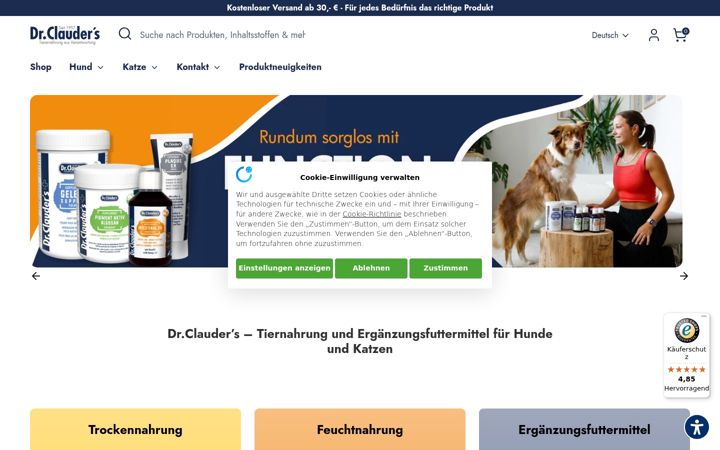 Screenshot of dr-clauder.com