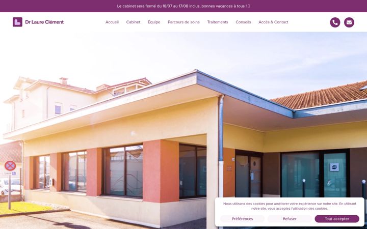 Screenshot of dr-clement-laure.chirurgiens-dentistes.fr
