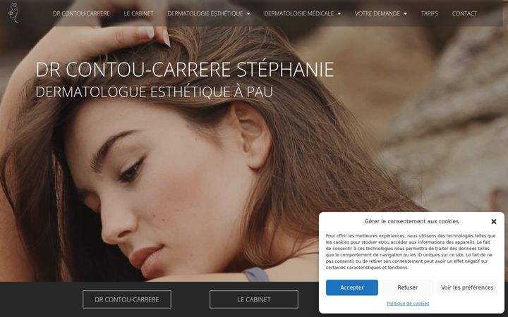 Screenshot of dr-contou-carrere.com