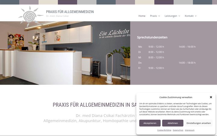 Screenshot ta' dr-diana-csikai.de