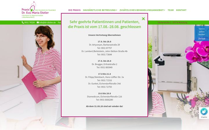 Screenshot of dr-distler.de