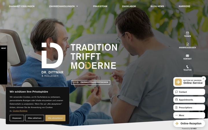 Screenshot of dr-dittmar.de