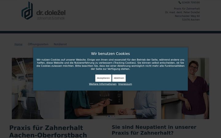 Screenshot ta' dr-dolezel.de
