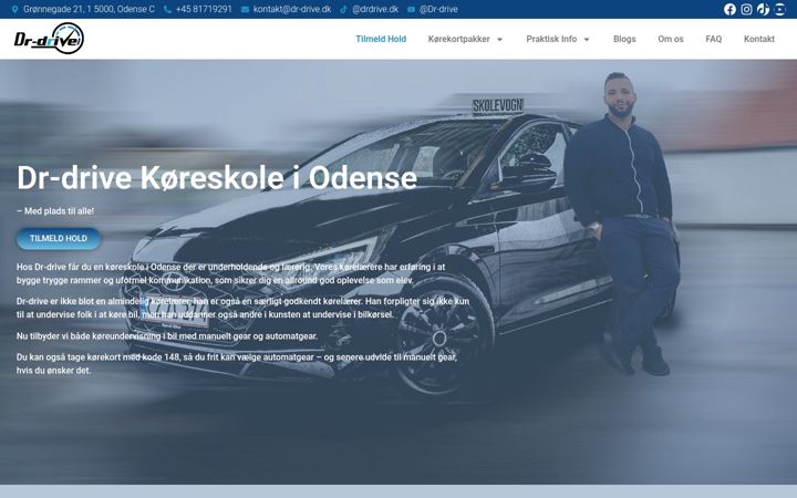 Snímek obrazovky dr-drive.dk