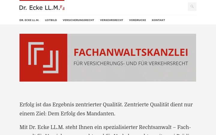 Screenshot of dr-ecke.de