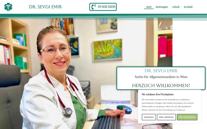 Snímek obrazovky dr-emir.at