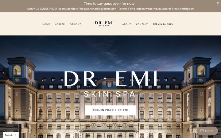 Screenshot of dr-emiskinspa.de