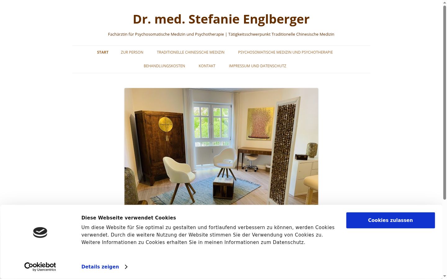 Skærmbillede af samtykkebanneret, som det blev vist før nogen interaktion